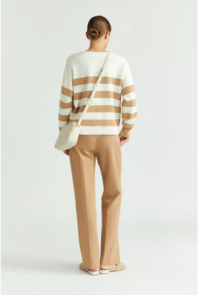 Xandres Pull Rayé En Tissu Milano 29267-01-2416