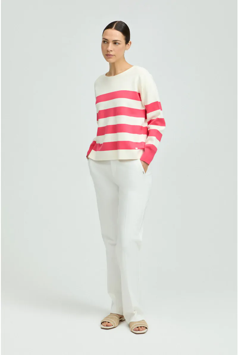 Xandres Pull Rayé En Tissu Milano 29267-01-3466