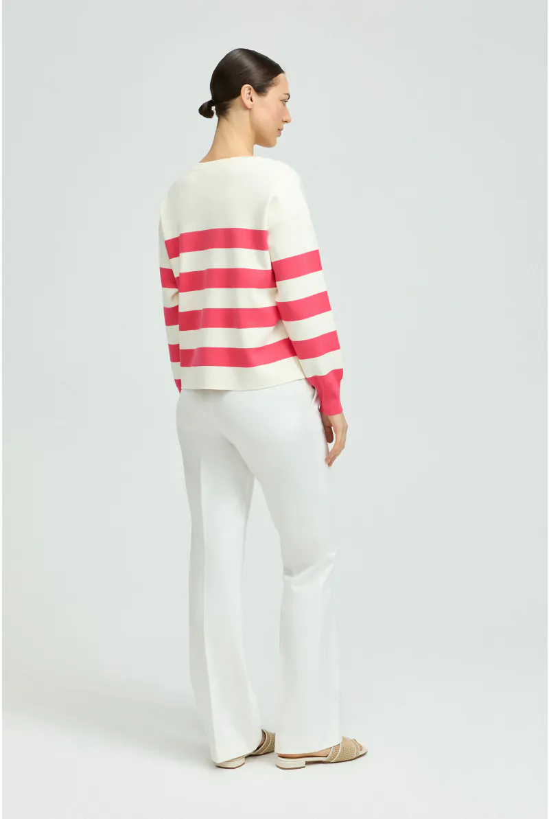 Xandres Pull Rayé En Tissu Milano 29267-01-3466