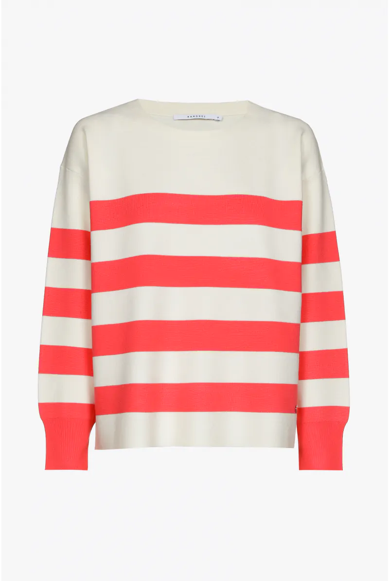 Xandres Pull Rayé En Tissu Milano 29267-01-3466