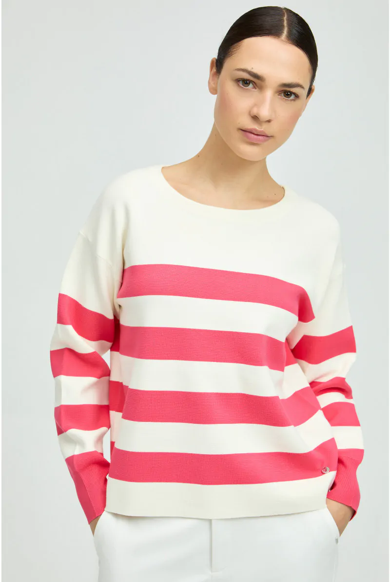xandres Pull rayé en tissu milano 29267-01-3466