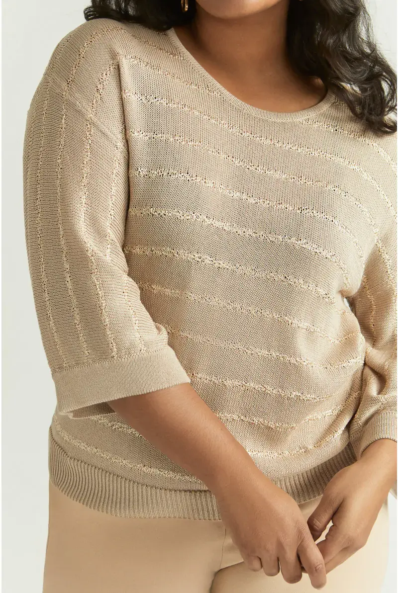 Xandres Pull Rayé En Viscose Fine 29254-01-2416