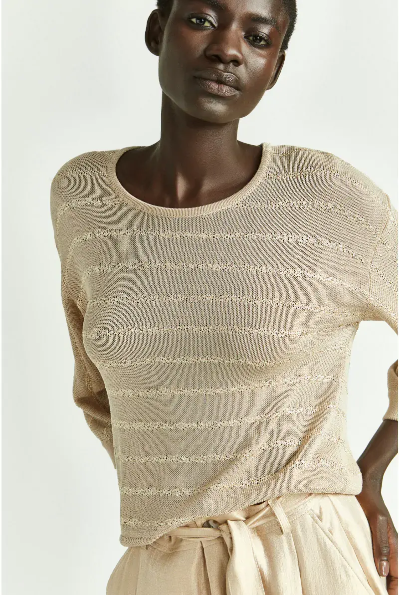 xandres Pull rayé en viscose fine 29254-01-2416