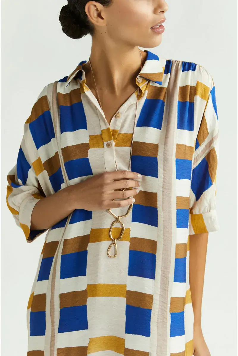 Xandres Robe à Motif Aquarelle 14315-02-5165