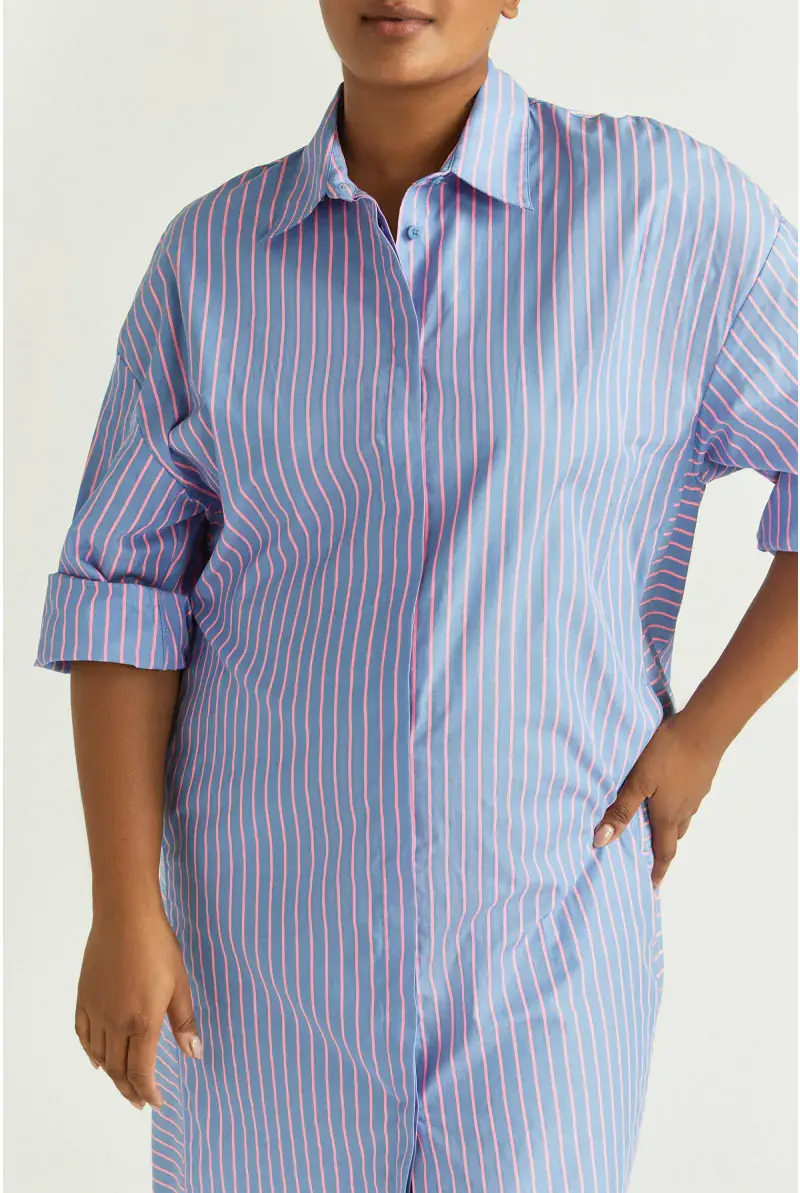 Xandres Robe à Rayures Fluo 14395-01-3046