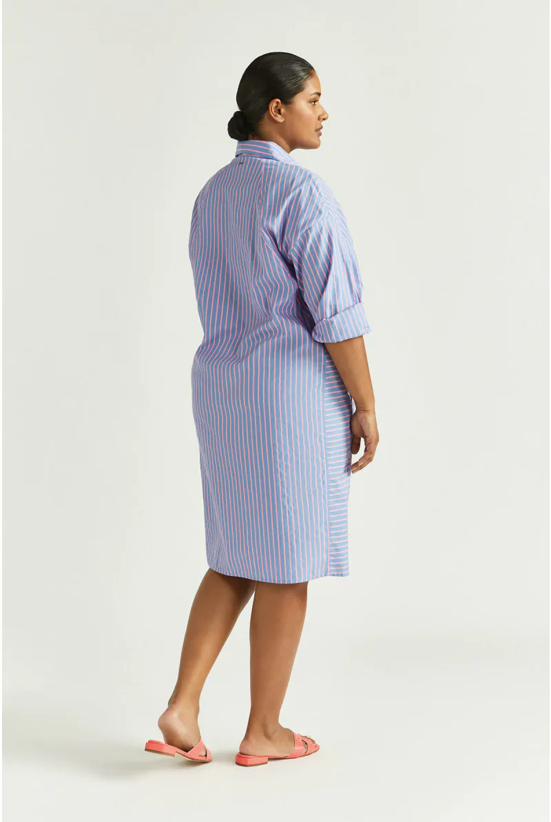 Xandres Robe à Rayures Fluo 14395-01-3046