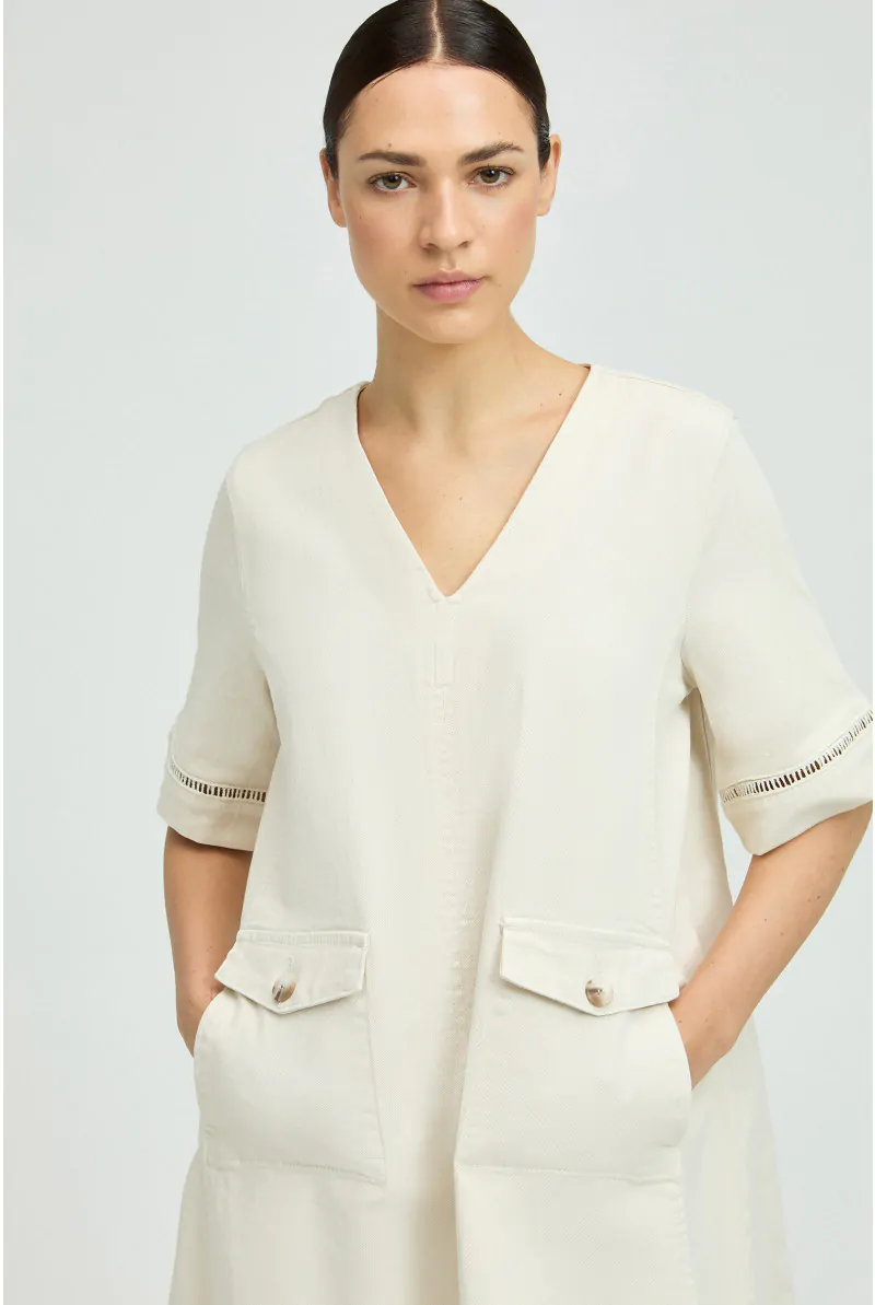 Xandres Robe Ample En Coton 61281-01-1840