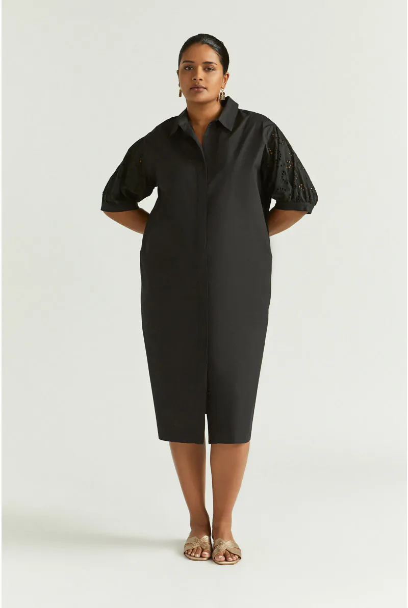 xandres Robe avec broderie anglaise 14431-01-0040