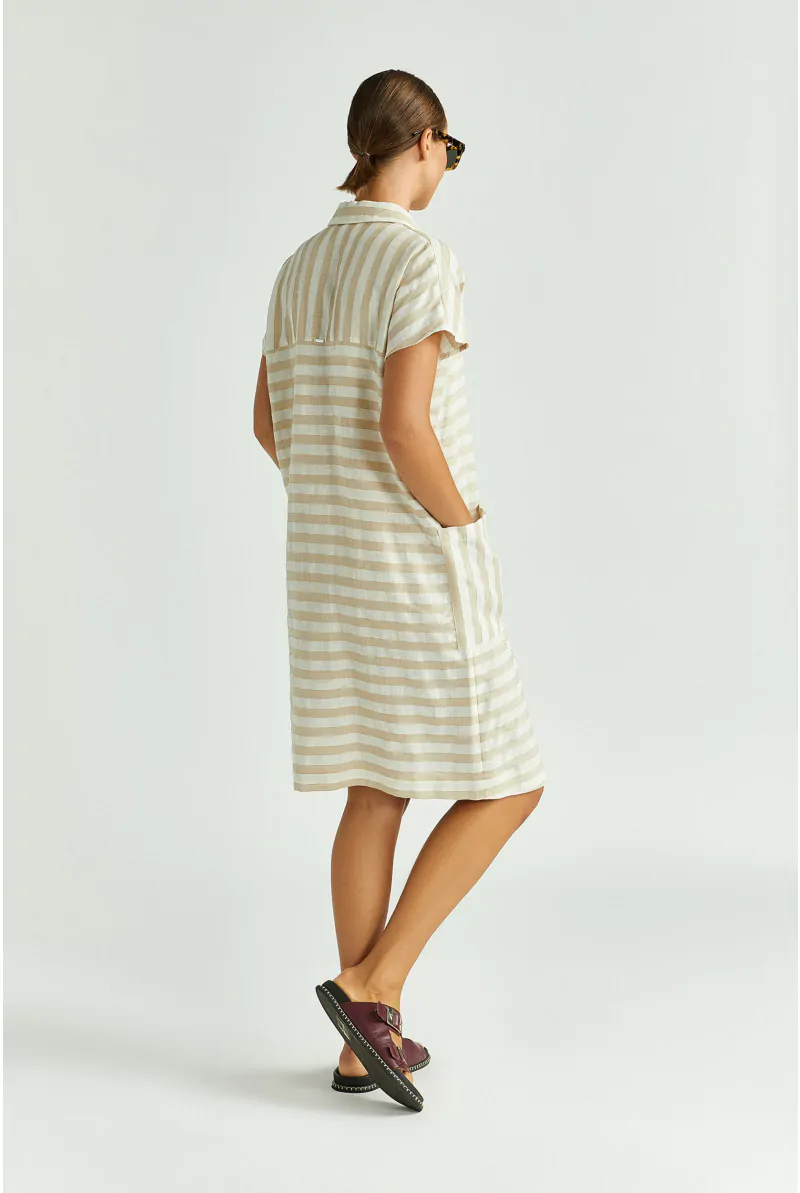 Xandres Robe Courte Rayée 14423-01-8375