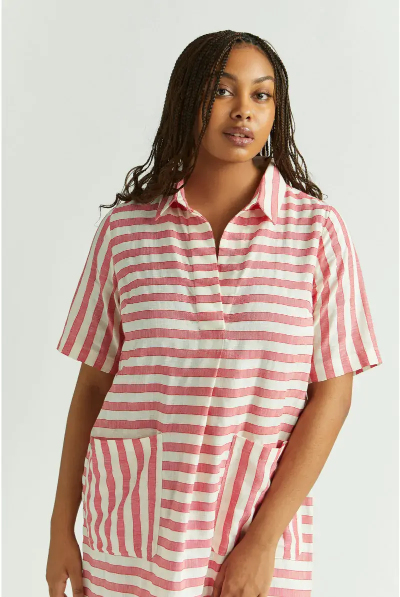 Xandres Robe Courte Rayée 82022-01-2696