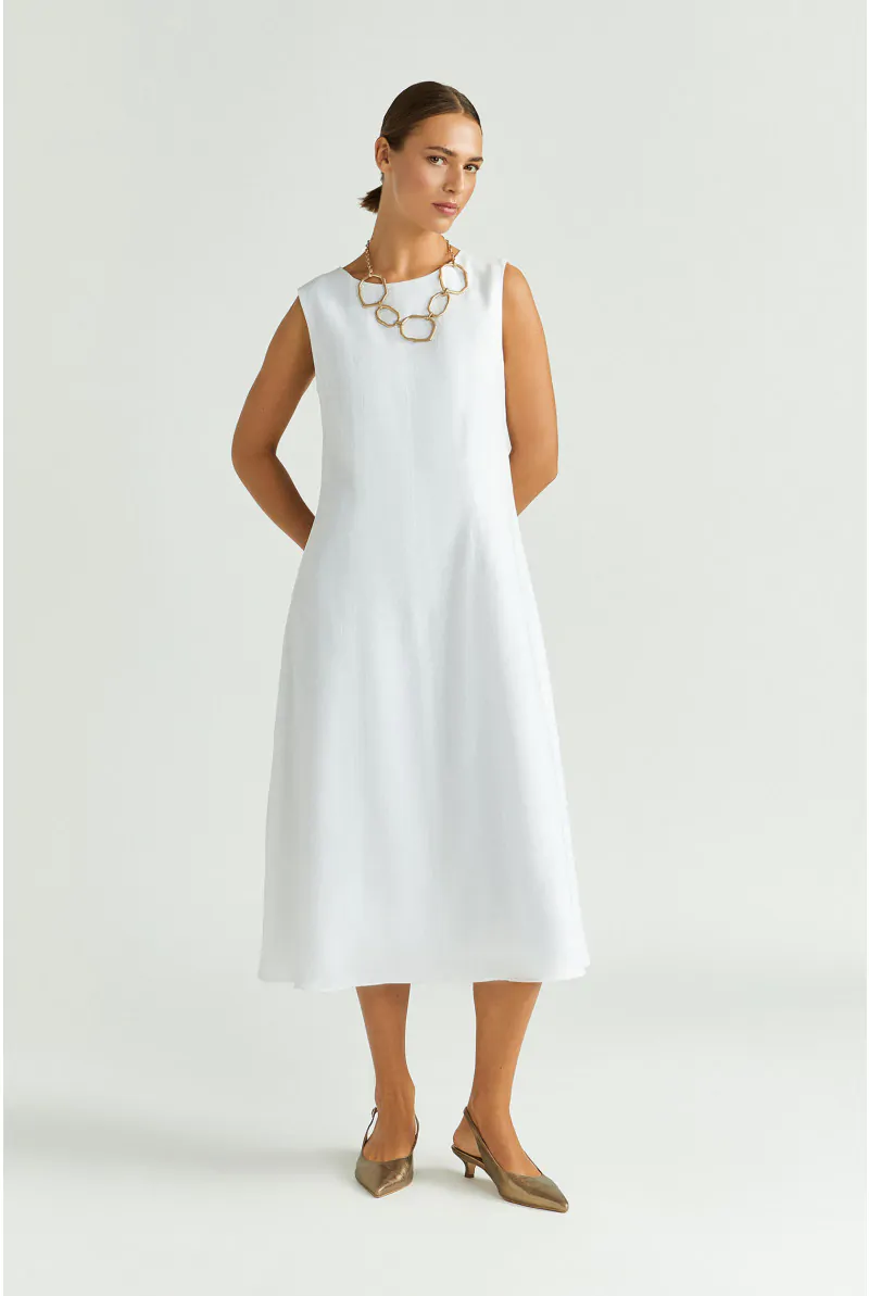 xandres Robe en ligne A en lin 14445-01-0160