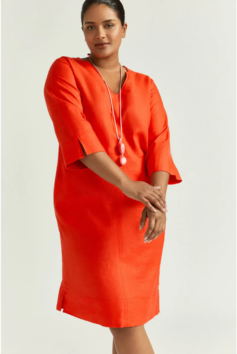 Xandres Robe En Lin à Encolure En V 82025-01-2690