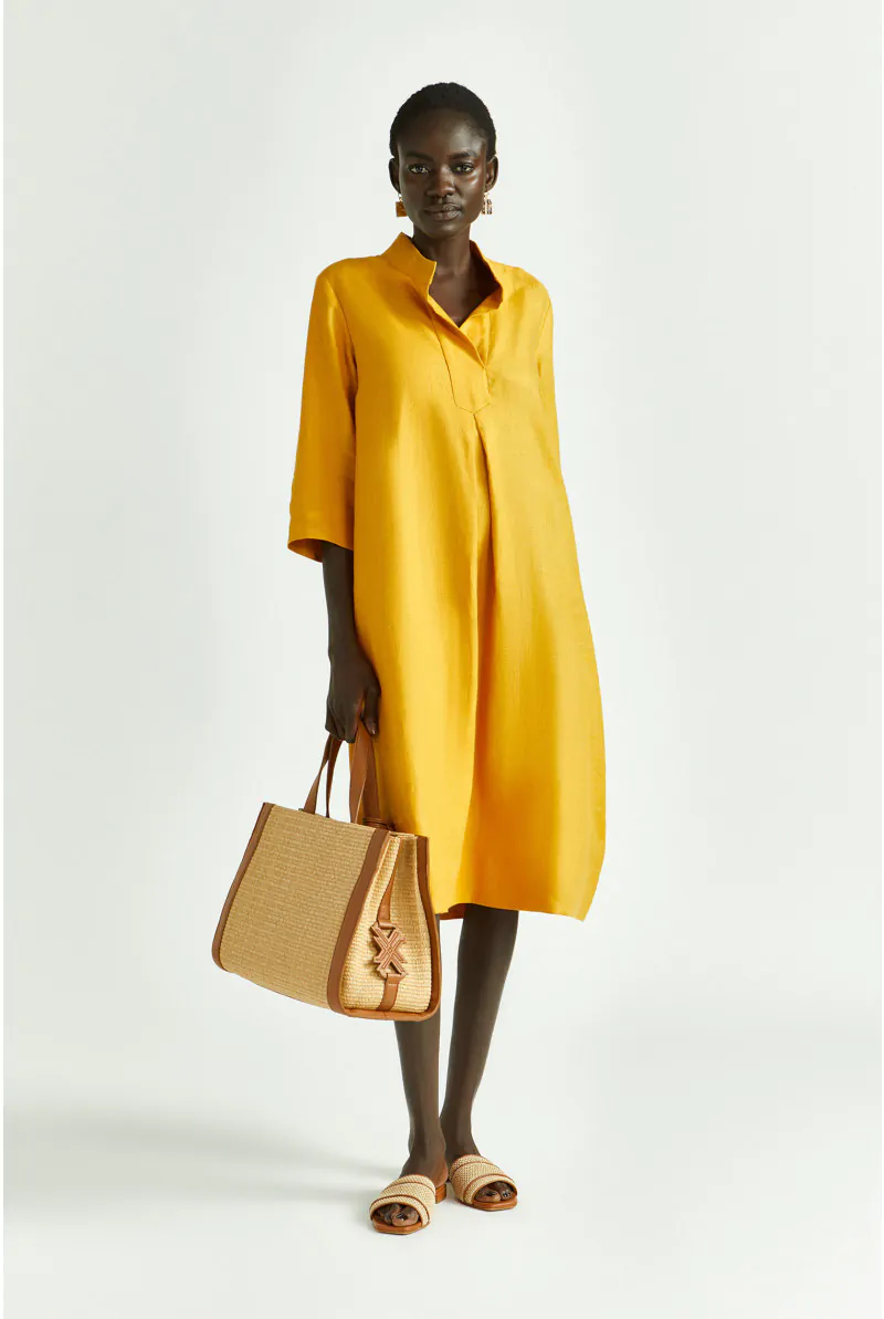 xandres Robe mi-longue en lin 14297-02-2700