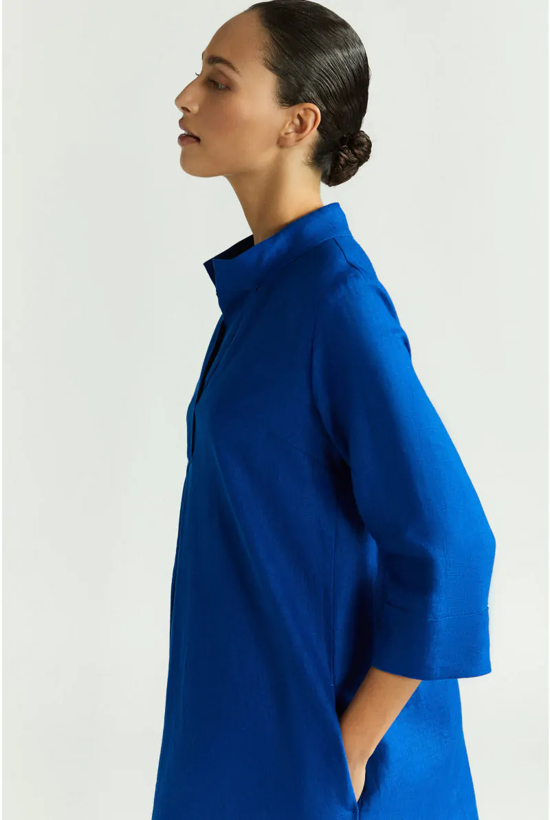 Xandres Robe Mi-longue En Lin 14297-02-5160