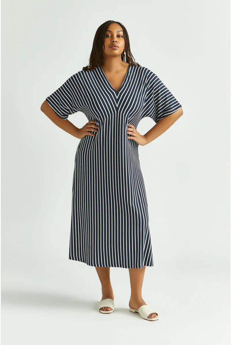 xandres Robe rayée en jersey 29333-01-0045