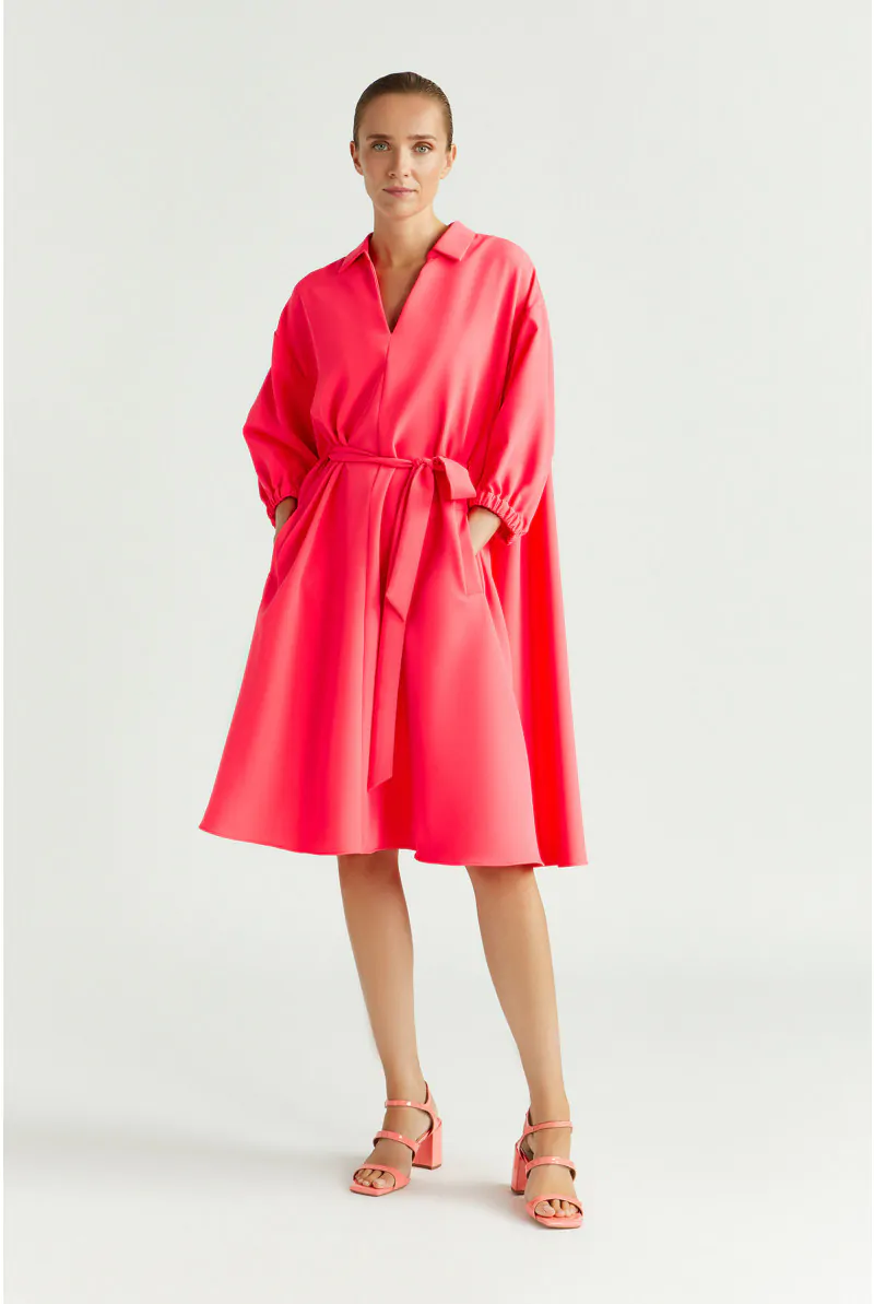 xandres Robe souple avec ceinture 14415-01-3460