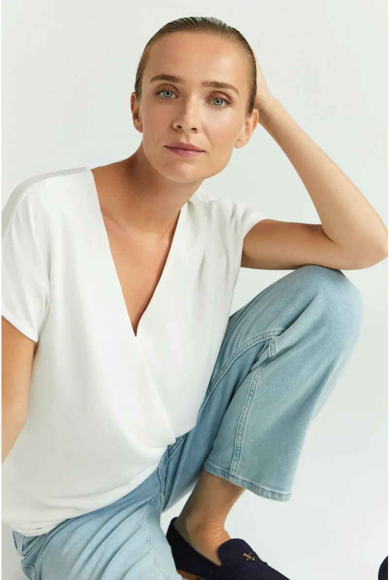 xandres T-shirt aspect cache-cœur 29292-01-1840