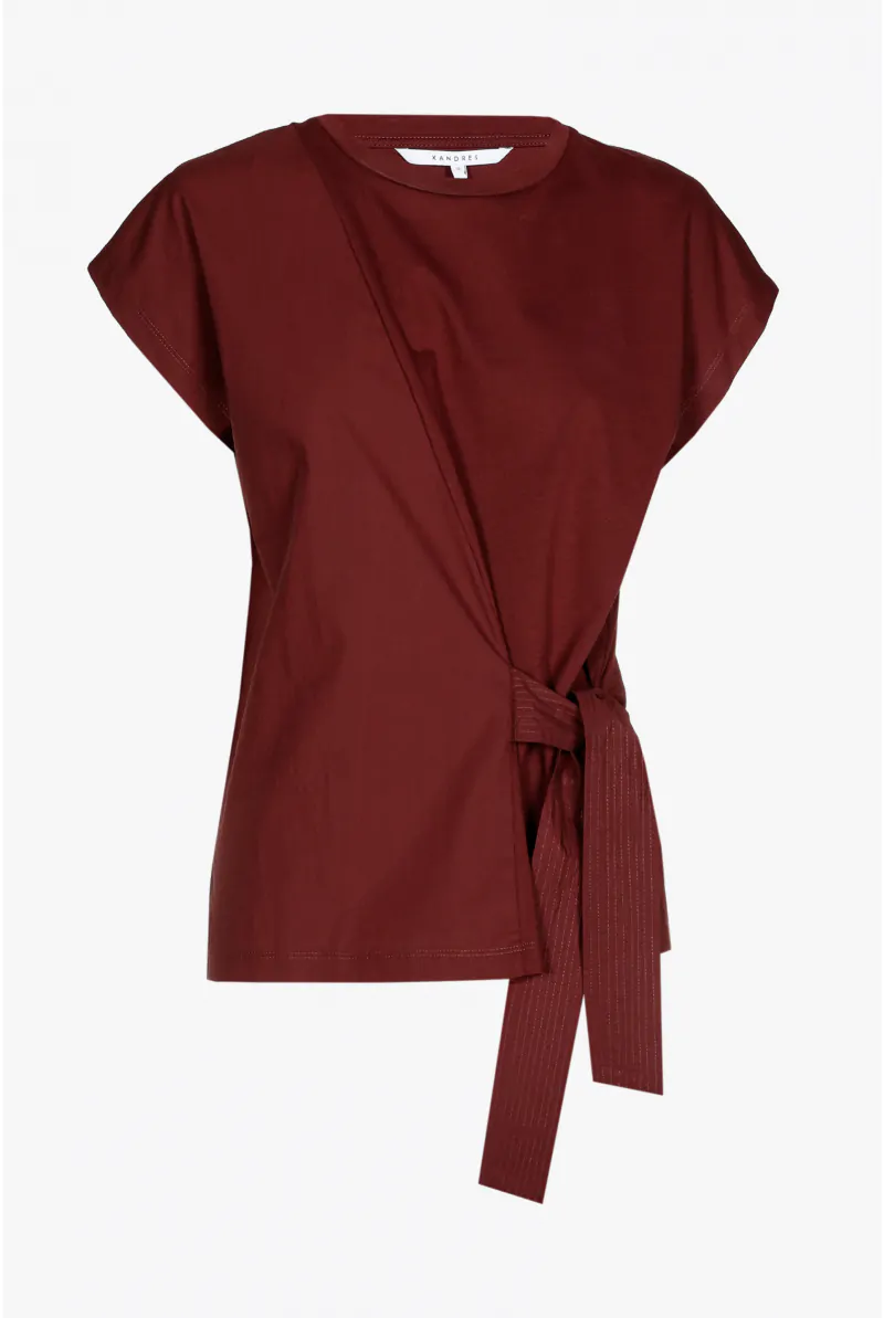 Xandres T-shirt Avec Ceinture 29317-01-7040