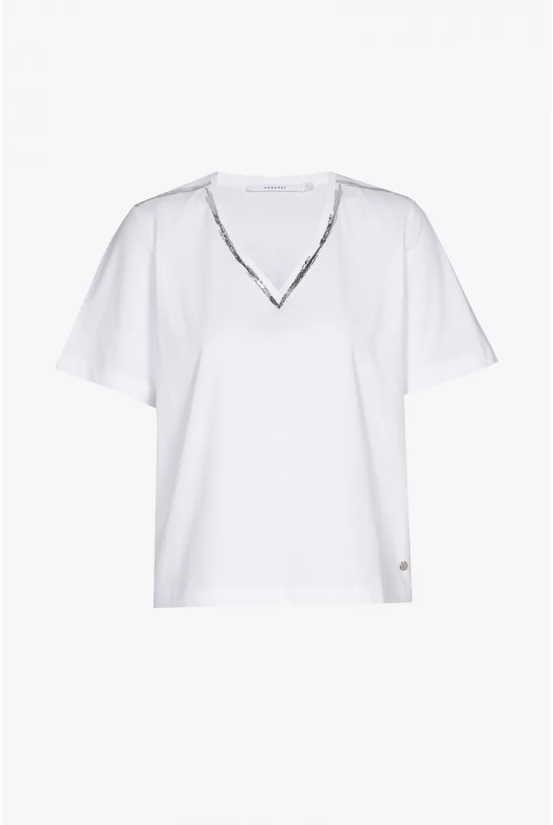 Xandres T-shirt Avec Détail Argenté 29277-01-0160
