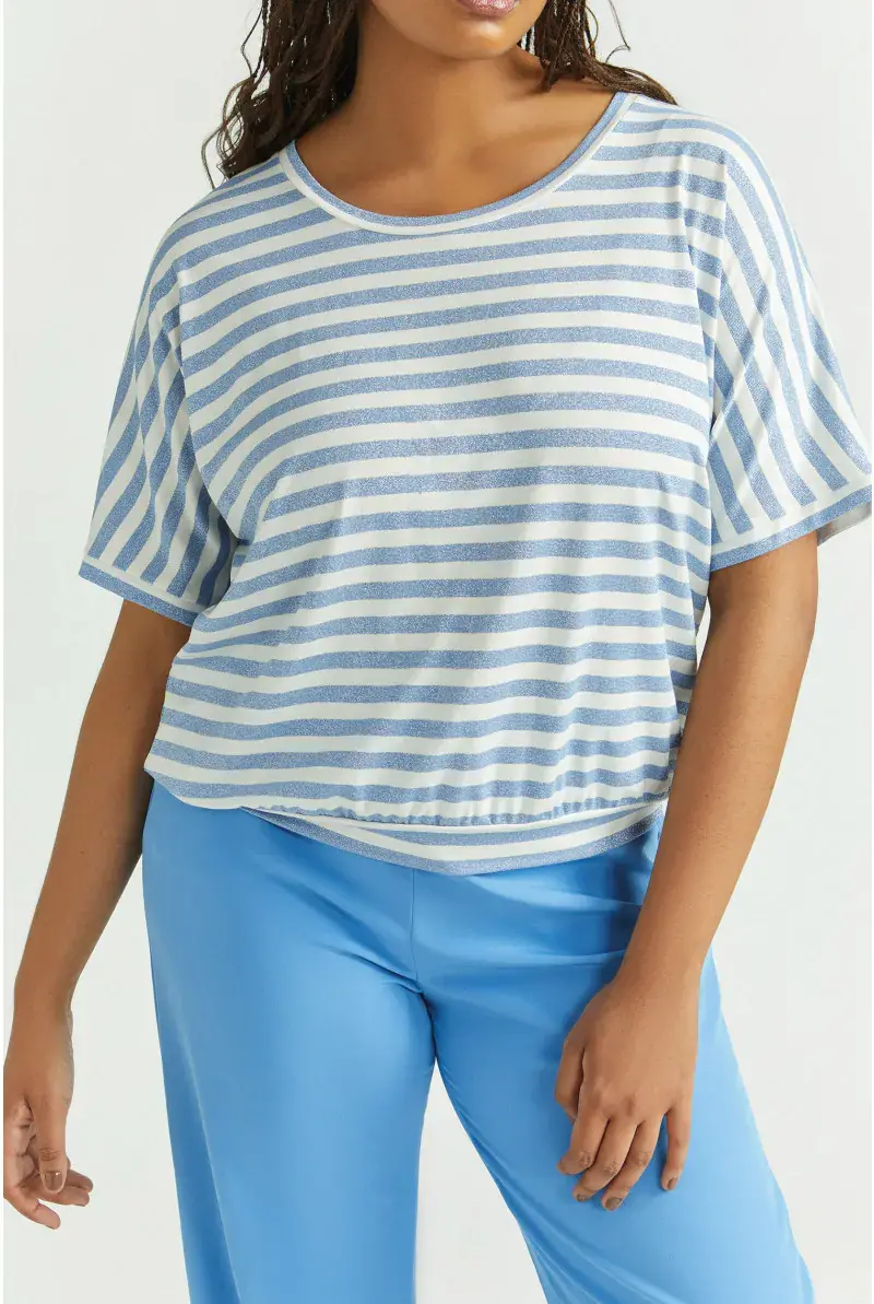 Xandres T-shirt Rayé En Lurex 29261-01-2486