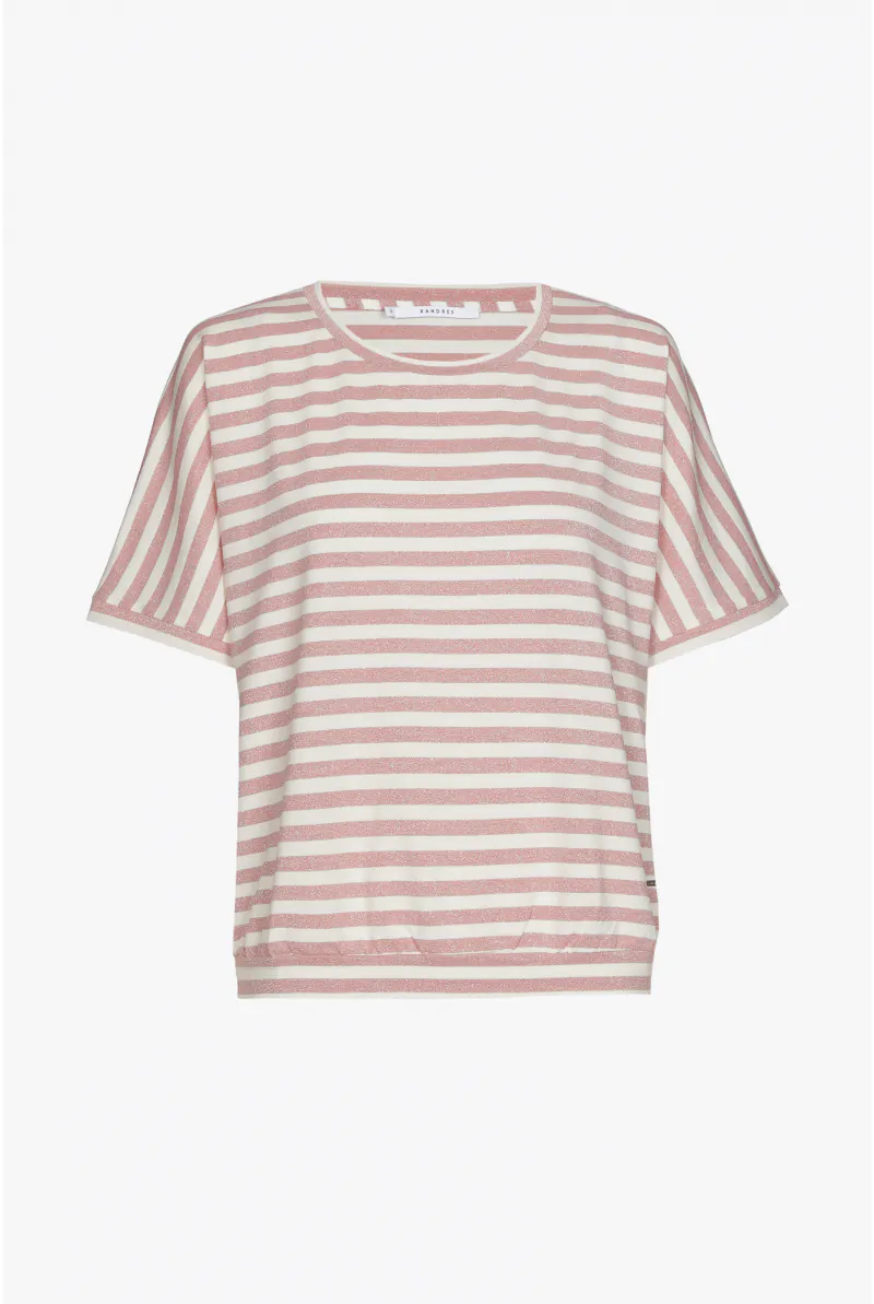 xandres T-shirt rayé en lurex 29261-01-5116