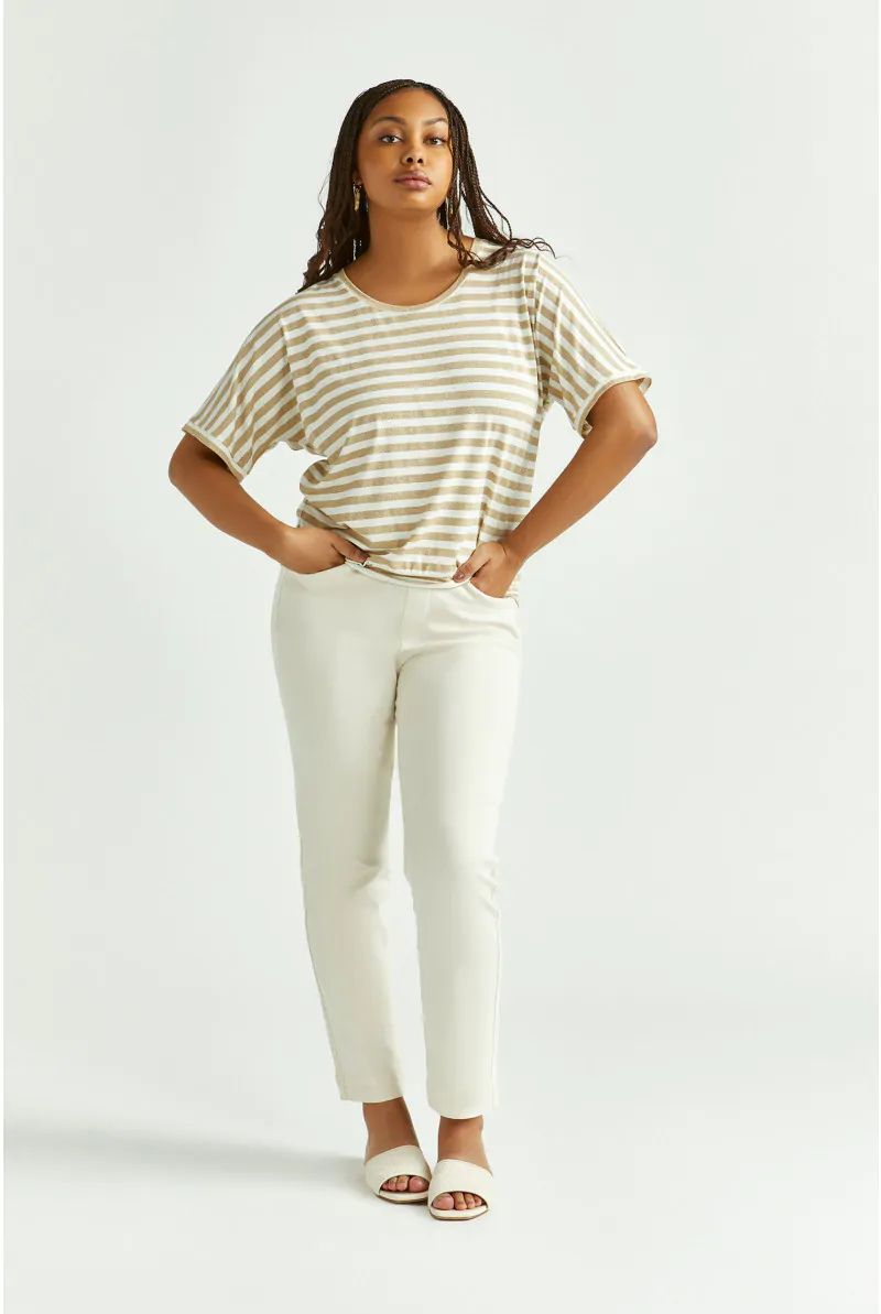 Xandres T-shirt Rayé En Lurex 29261-01-8376