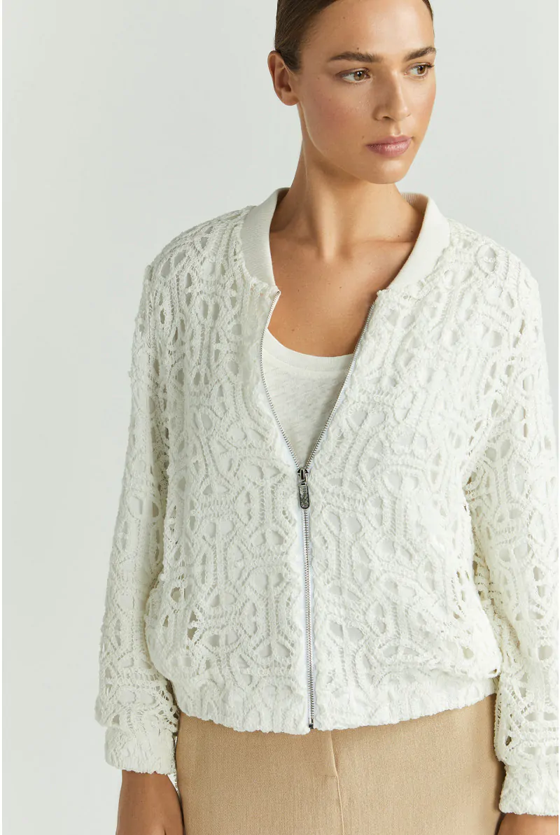 xandres Veste bomber en macramé 61295-01-1841