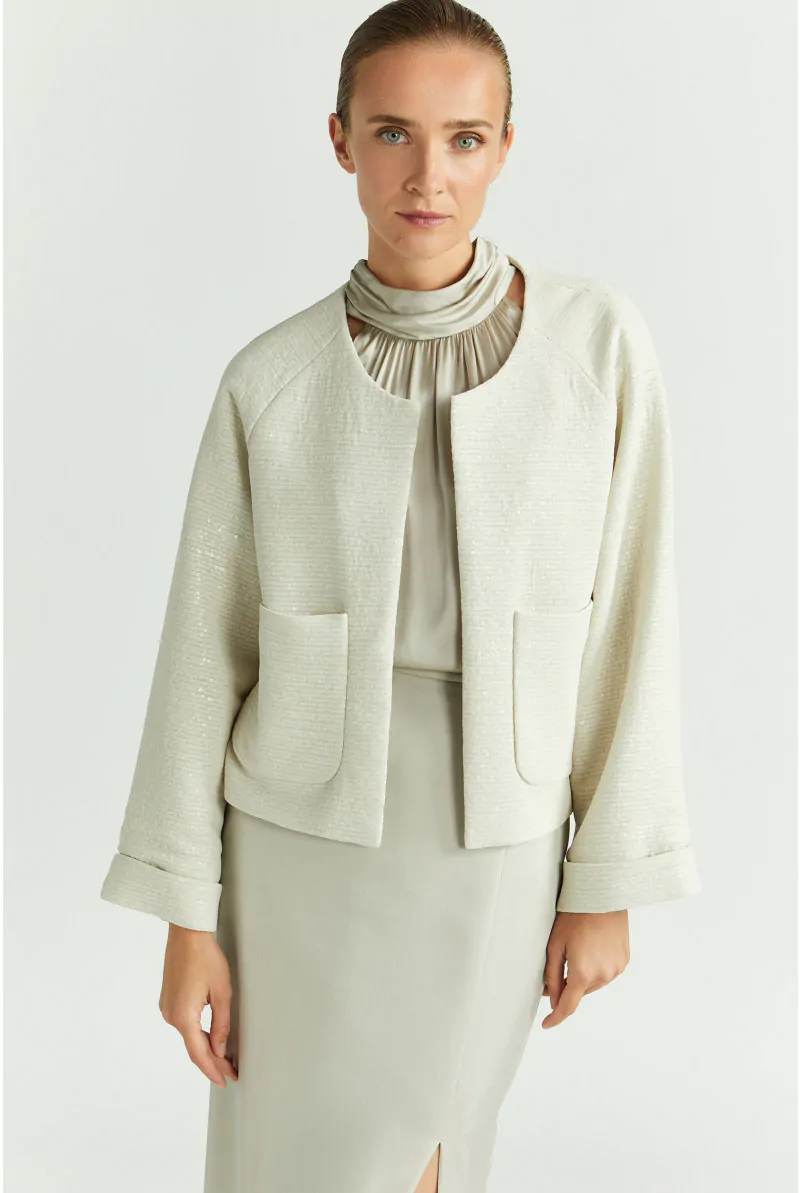 xandres Veste courte à paillettes 61294-01-1331