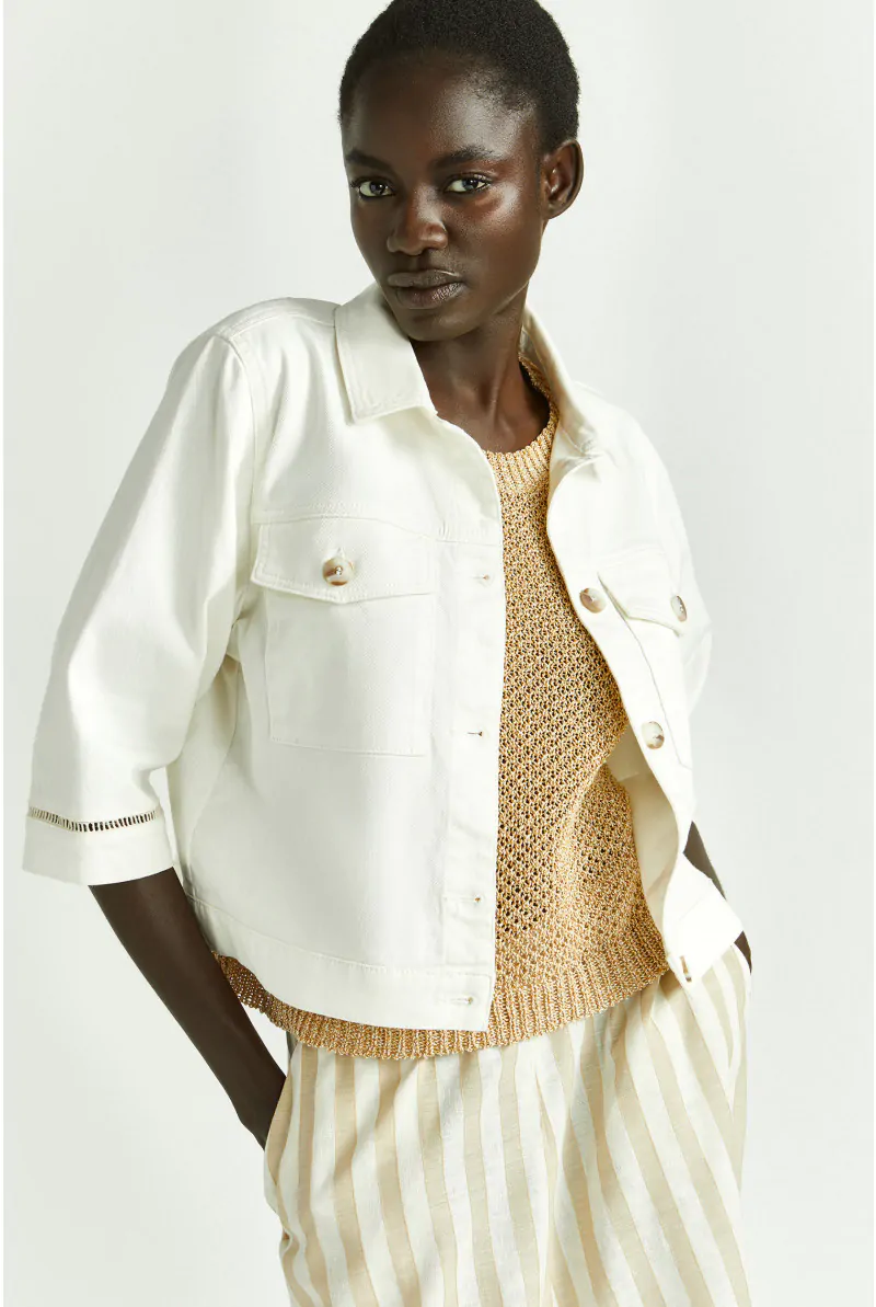 xandres Veste courte avec entre-deux 61282-01-1840