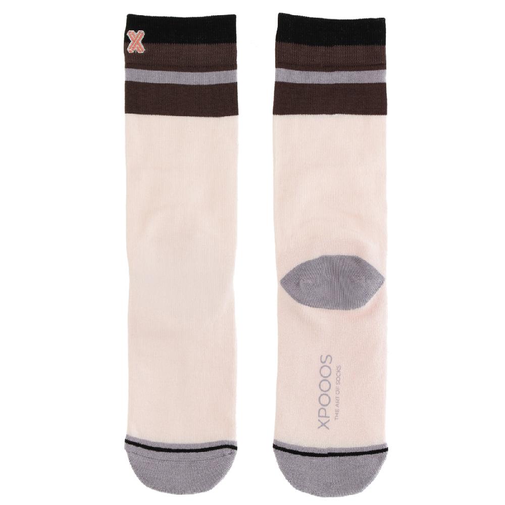 xpooos Chaussettes de dames en bambou londonien rose clair