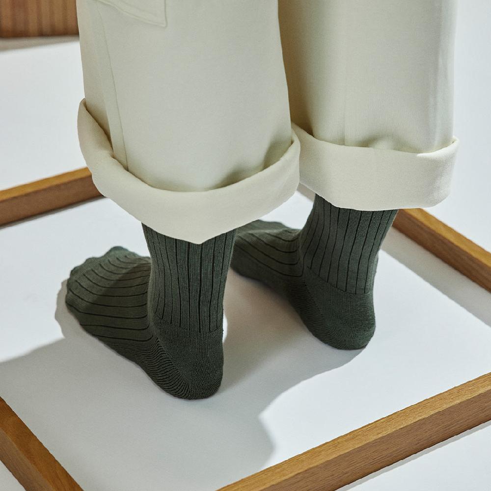 xpooos Den Bosch Bamboo Basic Unisexe Chaussettes Khaki