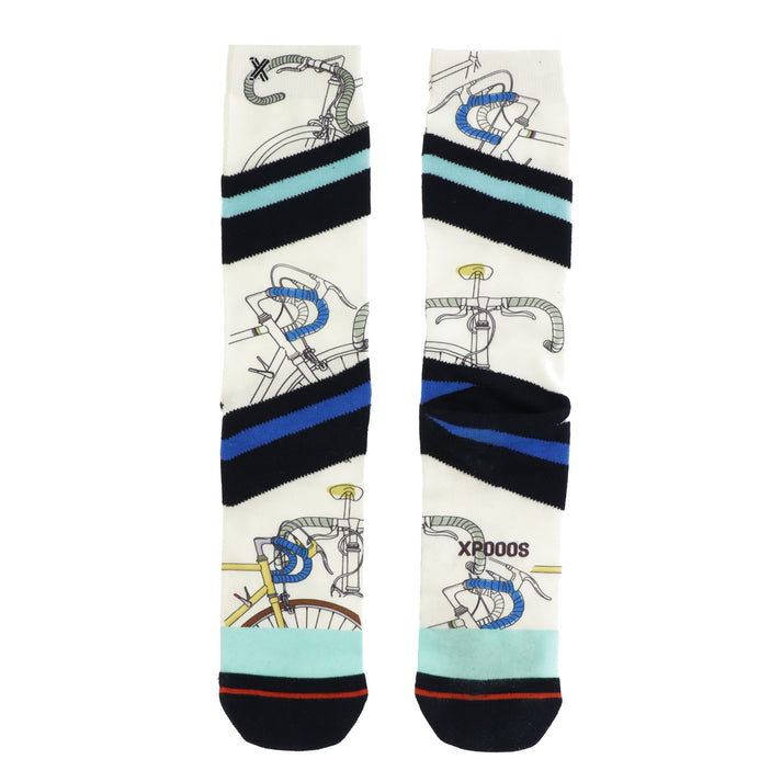 Xpooos Lignes De Vélo Art Des Chaussettes Pour Hommes