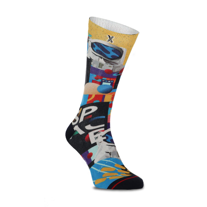 Xpooos Apollo 11 Chaussettes Pour Hommes En Bambou