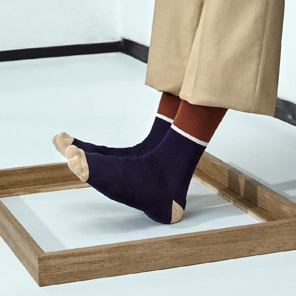 xpooos Berlin Bamboo Men's chaussettes Brandy