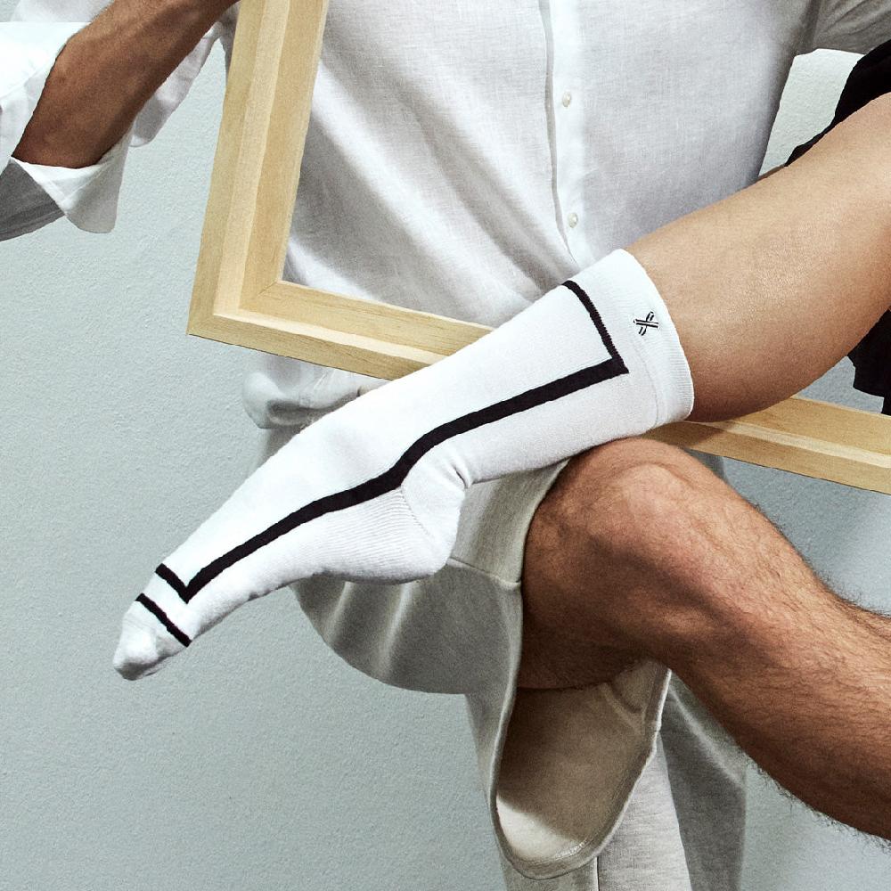 xpooos Chaussettes de dames bali bali blanches