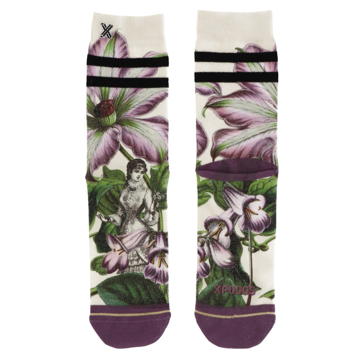 Xpooos Chaussettes De Dames Clematis