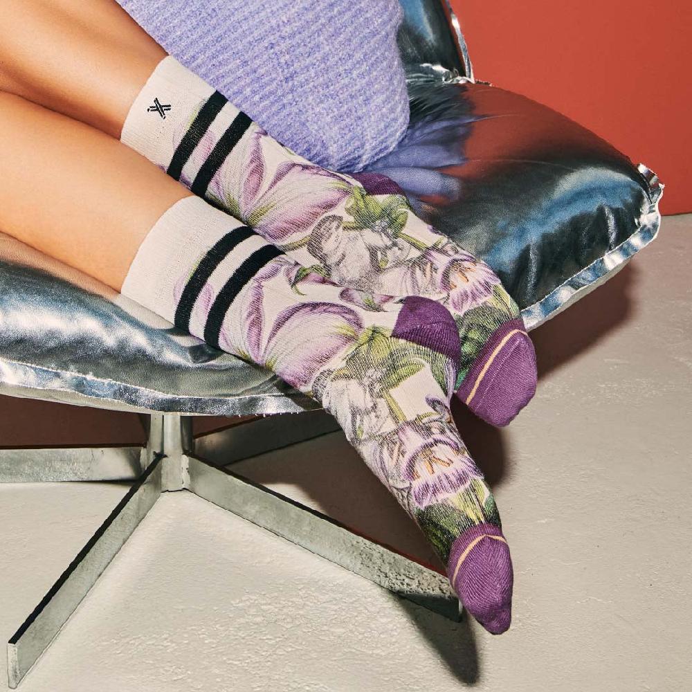 xpooos Chaussettes de dames Clematis