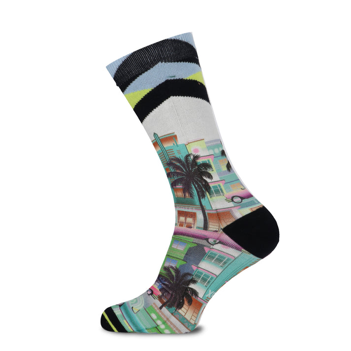 Xpooos Chaussettes Pour Hommes à Thème De Crockett