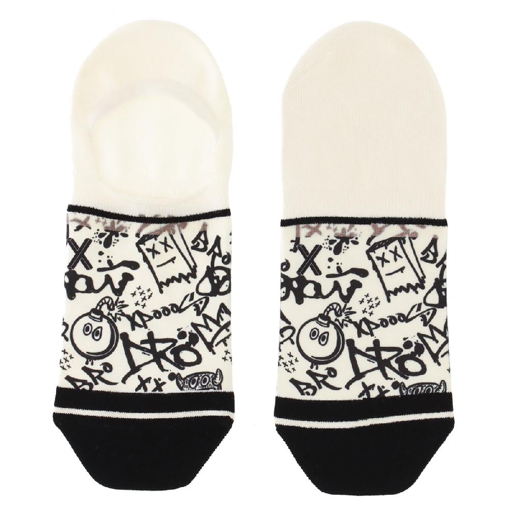 xpooos footies pour hommes graffitis