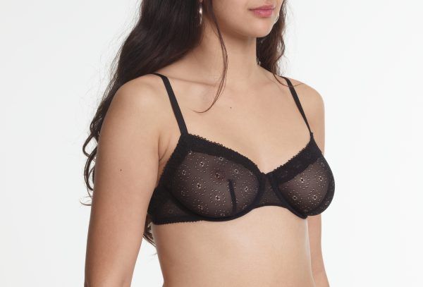 Yasmine Eslami Alexandra Soutien-gorge à Armatures Black
