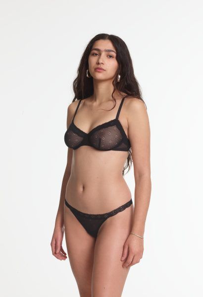 Yasmine Eslami Alexandra Soutien-gorge à Armatures Black