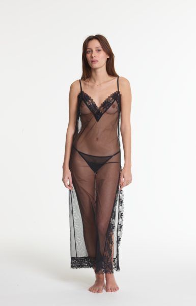 yasmine eslami Annabelle nuisette en dentelle noire