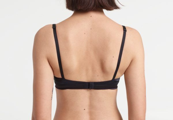 Yasmine Eslami Annabelle Soutien-gorge Souple En Satin Noir