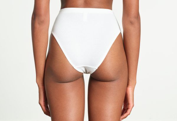 Yasmine Eslami Caroline Culotte Taille Haute Blanche