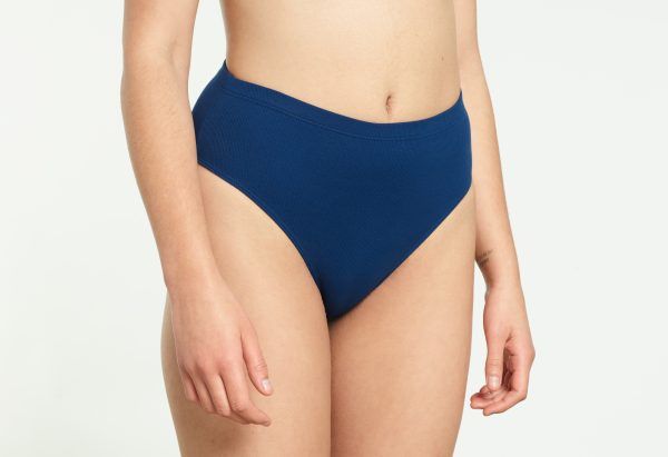 Yasmine Eslami Caroline Culotte Taille Haute Cobalt