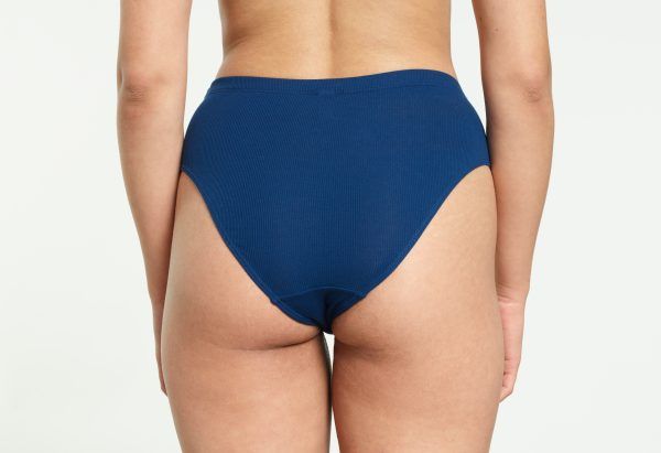 Yasmine Eslami Caroline Culotte Taille Haute Cobalt