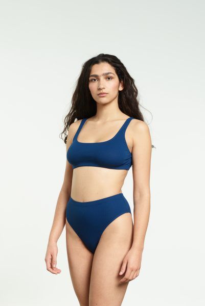 Yasmine Eslami Caroline Culotte Taille Haute Cobalt