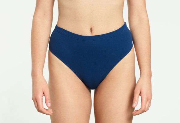 yasmine eslami Caroline Culotte Taille Haute Cobalt