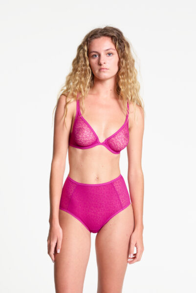 Yasmine Eslami Lily Soutien-gorge Plongeant Raspberry