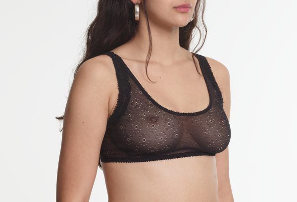 Yasmine Eslami Alexandra Bralette Black